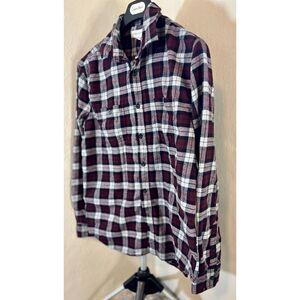 Aeropostale Flannel Shirt Mens L  Plaid Lightweight 100% cotton